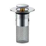 Universal Pop-up Chrome Drain Plug Sink Filter with Hair Catcher
