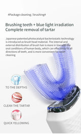 Automatic 360 Degrees Sonic Silicone Electric Toothbrush