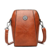 Single Shoulder Leather Crossbody Bag