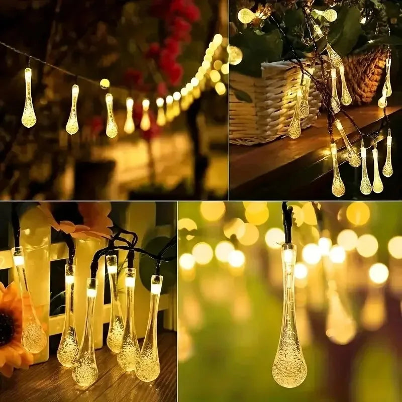 Outdoor Solar Teardrop 8 Mode Lights