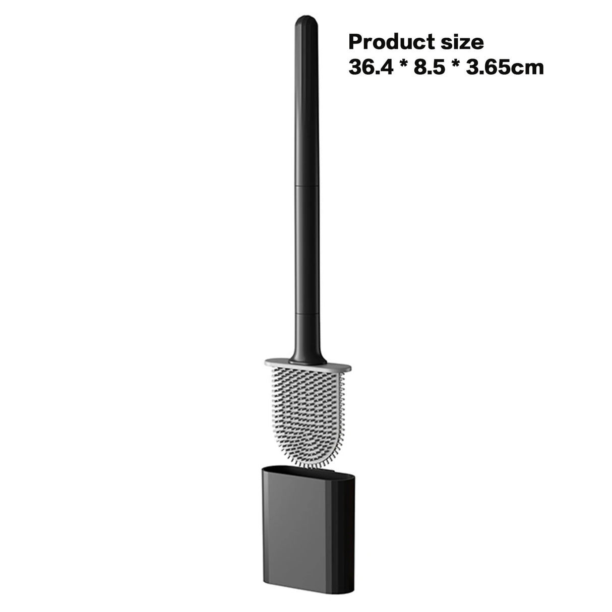 Silicone Toilet Brush Set with Holder