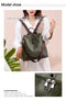 Ladies Anti-Theft Leather Backpack.