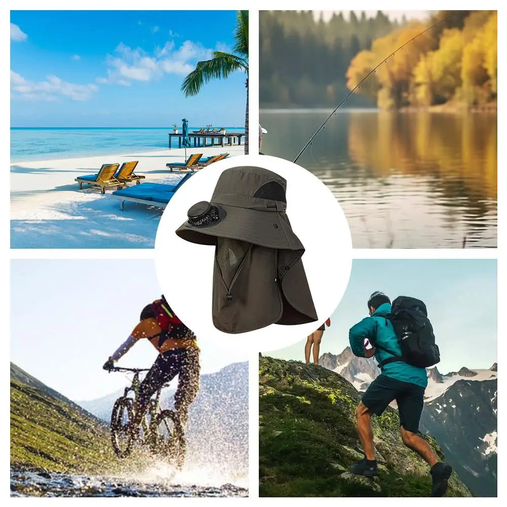 Solar Charging Fan Hat