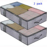 Storage Bag With Cover That Fits Under the bed With 4 Reinforced Handles