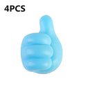 Multifunctional thumbs up Cable Organizer. Double sided adhesive to mount on walls.