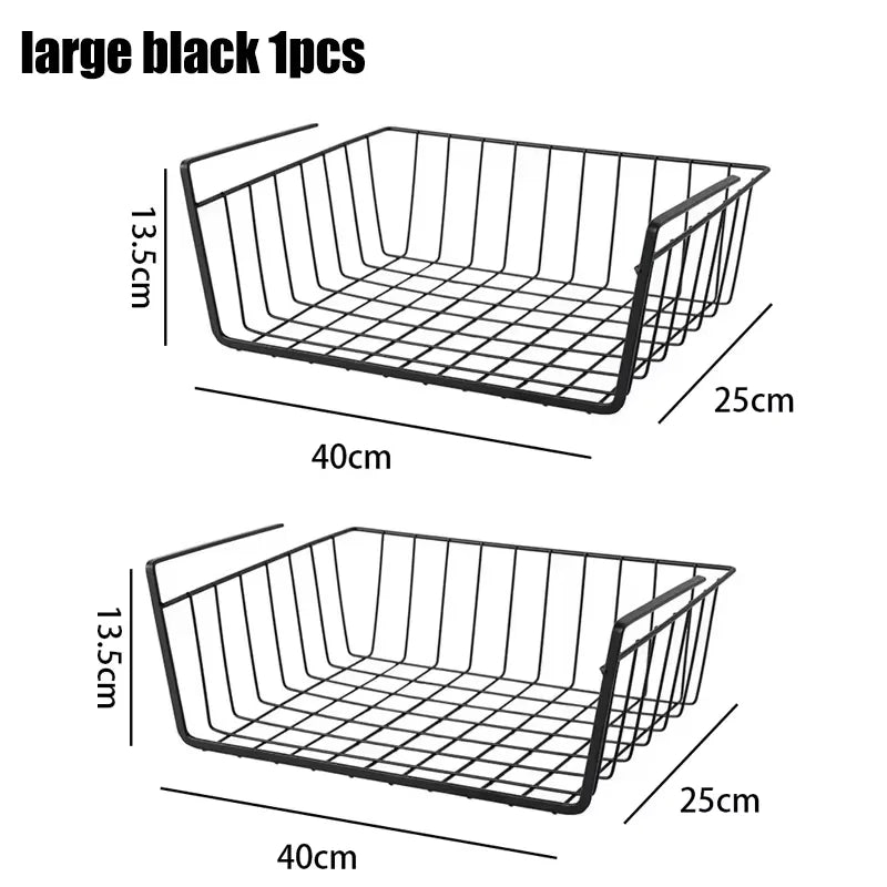Multifunctional Iron bottom hanging Storage basket