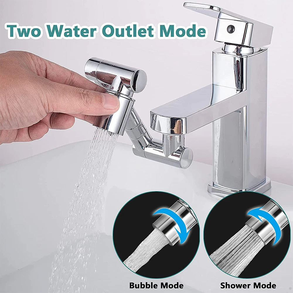 Metal 1440° Rotatable Extension 2 Mode Faucet Sprayer