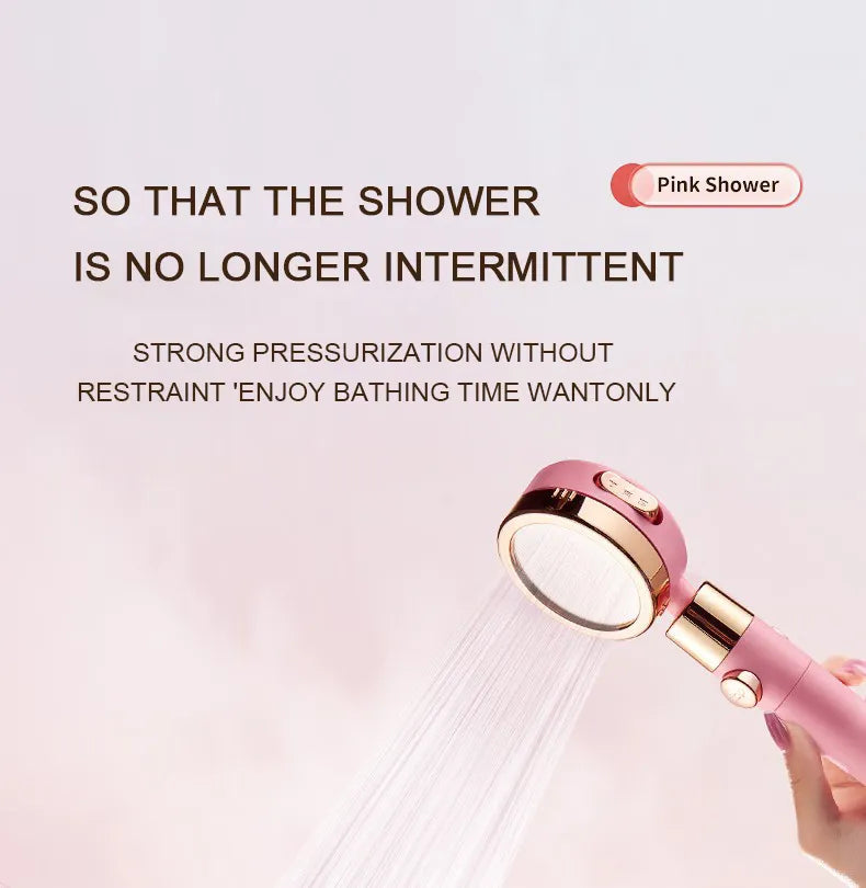 High Pressure, 3 Modes, Adjustable Shower Head