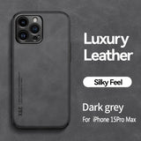 Luxury Matte Magnetic Sheepskin Leather Case For iPhone 16 15 14 13 12 11 Pro Max XR XS X 8 7 Plus