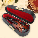 Decorative Mini Violin With Wooden Stand And Case