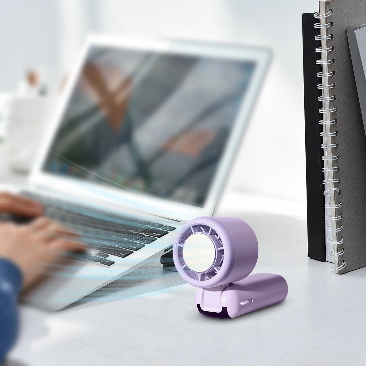 USB Rechargeable Foldable  Handheld Turbo Fan
