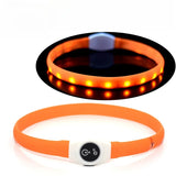Led/USB Luminous PVC Waterproof Collar For Large Medium Or Small Pets