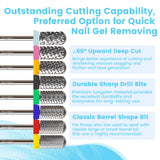 3/32" MagiBling Professional Manicure Nail Drill Bits for Hard Acrylic Gel