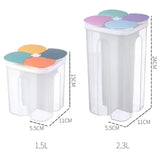 4 Grids Sealed Plastic Storage Container