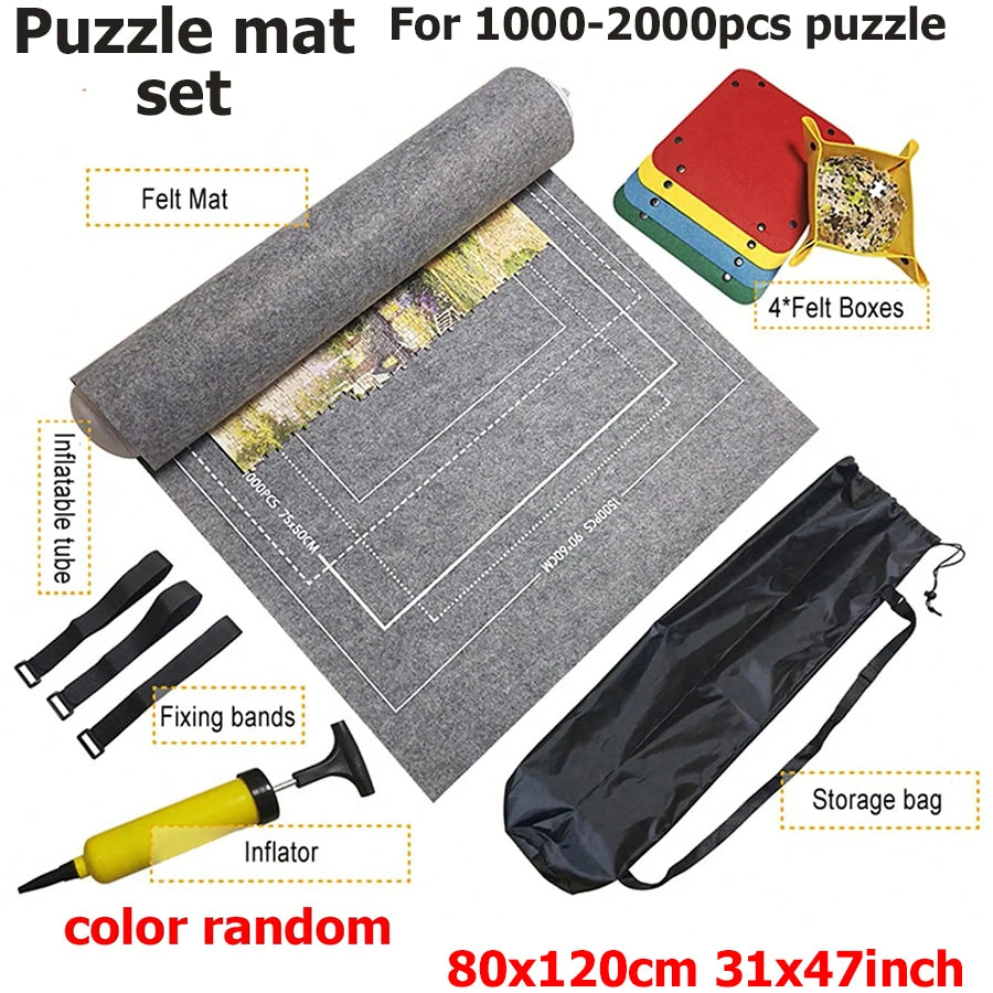 Felt Puzzle Scroll Storage Mat For 1500-3000 PCS