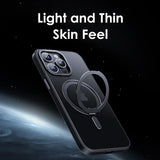 Magnetic 360°Rotation Stand Phone Case For Iphone 12 13 14 15 16 17 Pro Max Plus With Ring Holder