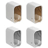 2PCS Flip-top Wall Mounted Toothbrush Rack