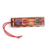 Wood Color Brain Teaser Cubes For Adults and Children