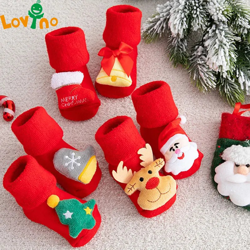 Children's Non-slip Christmas Socks.