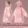 Children's Cartoon Raincoat With Backpack Space