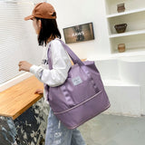 Women's AOTTLA casual handbag/carry on luggage bag for traveling.  Double zipper on bottom to expand bag..