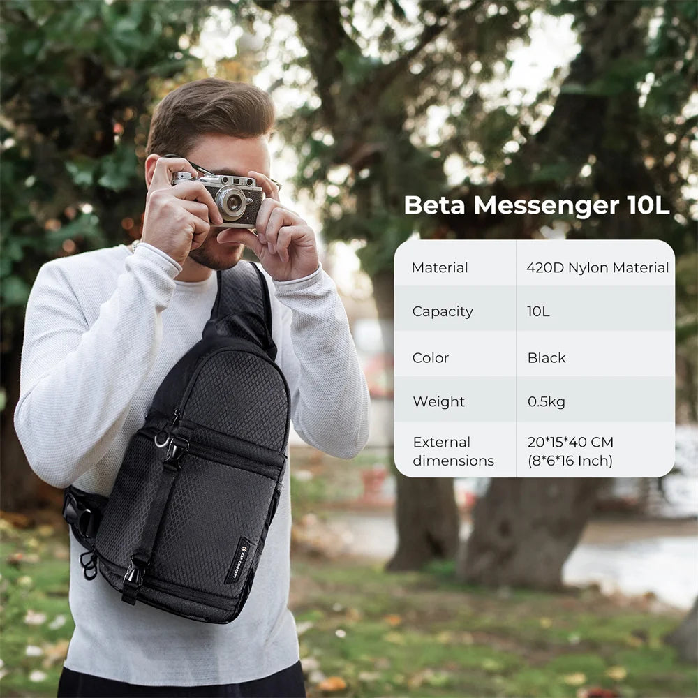 K&F Concept Waterproof 10L DSLR/SLR Sling Camera Backpack