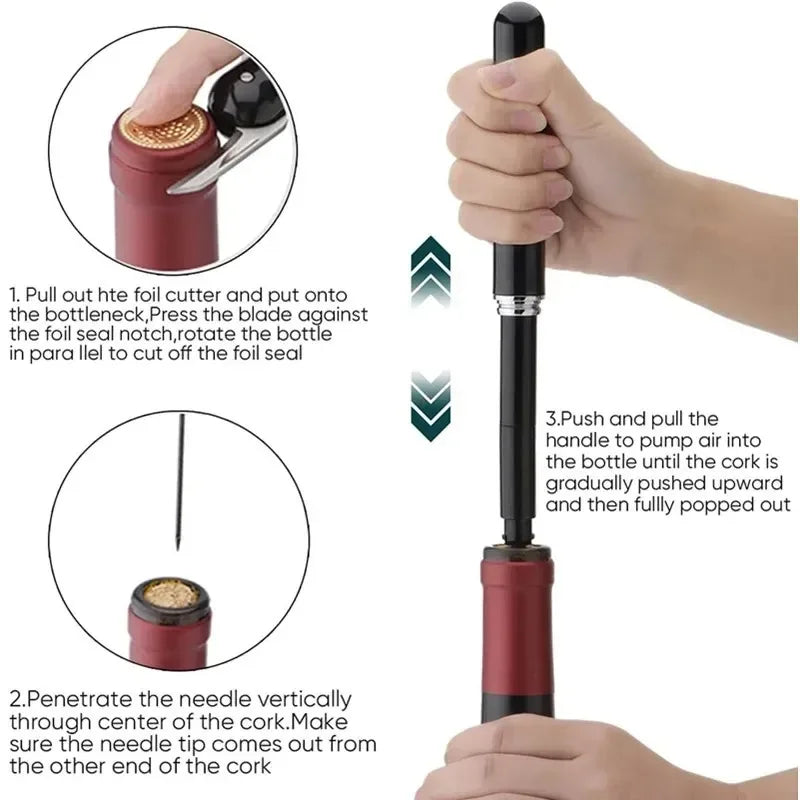 Wine Air Pressure Pump Bottle Opener