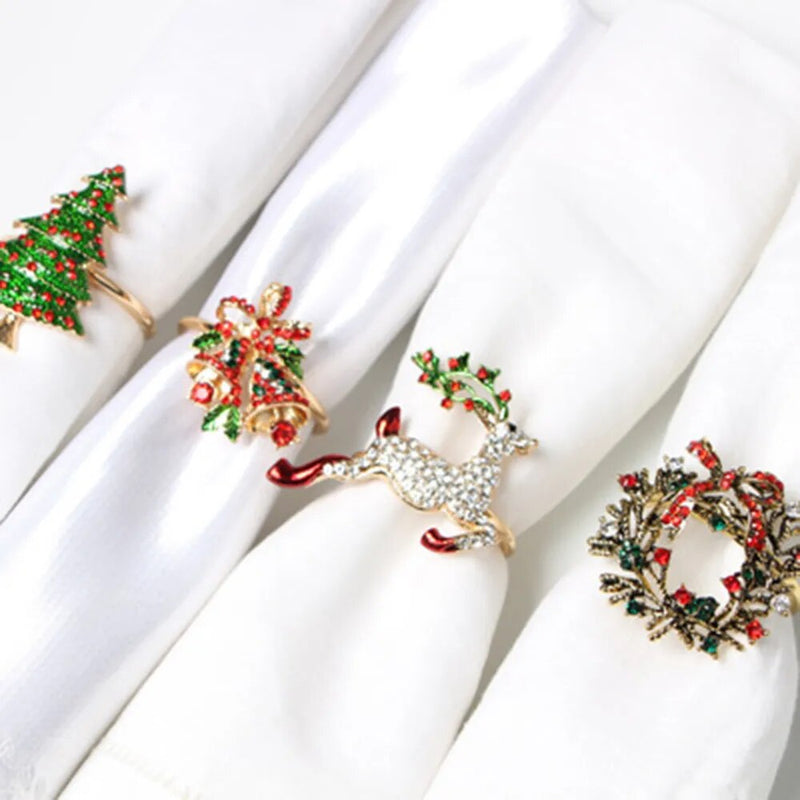 1PC Christmas Napkin Ring Holders.