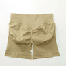 NCLAGEN 4.5" Women's  Low Ribbed Band Scrunch Butt Seamless Impact Shorts