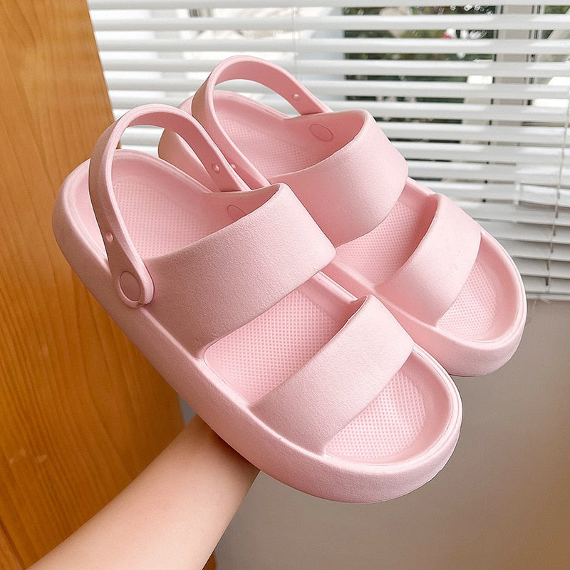 Women's Thick Platform Anti-slip Slippers . Great for Indoor and Outdoor.