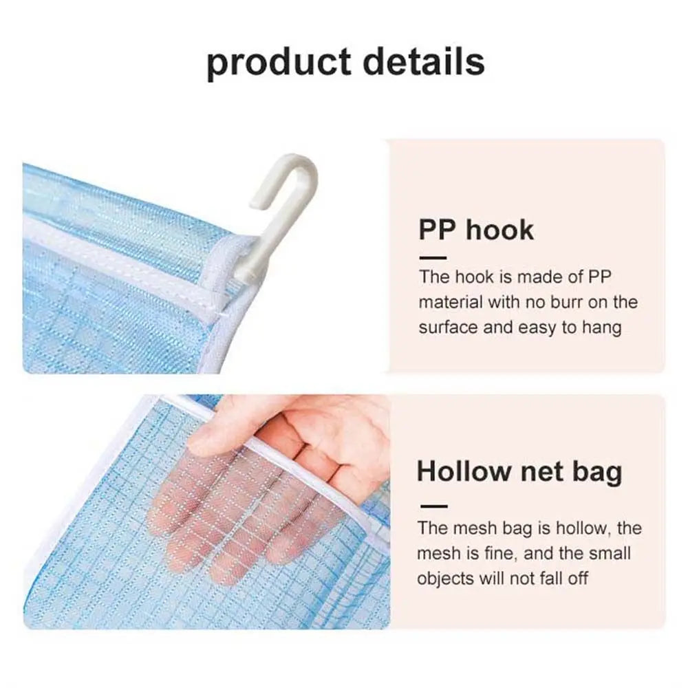 Mesh Refrigerator Storage Bag Organizer