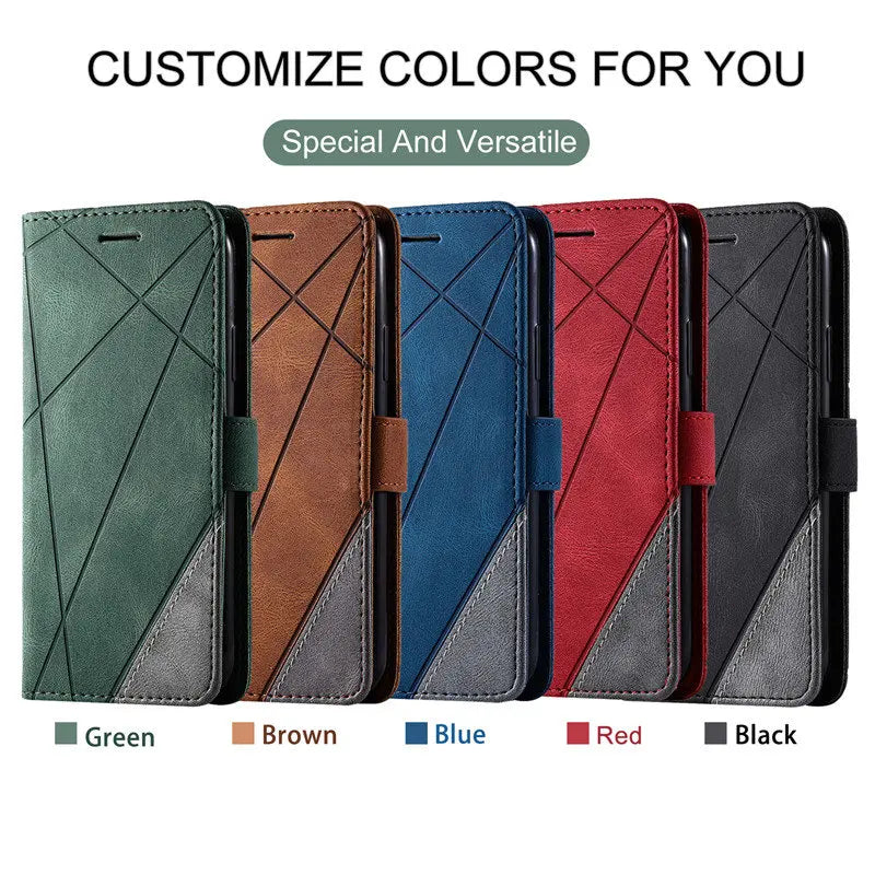 Wallet Business Magnetic Flip Leather Card Slot Case Cover For iPhone 15 14 Pro Max 13 12 11 SE 2020