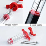 Meat Syringe With 3 Marinade Injector Needles For Chicken Or Turkeys