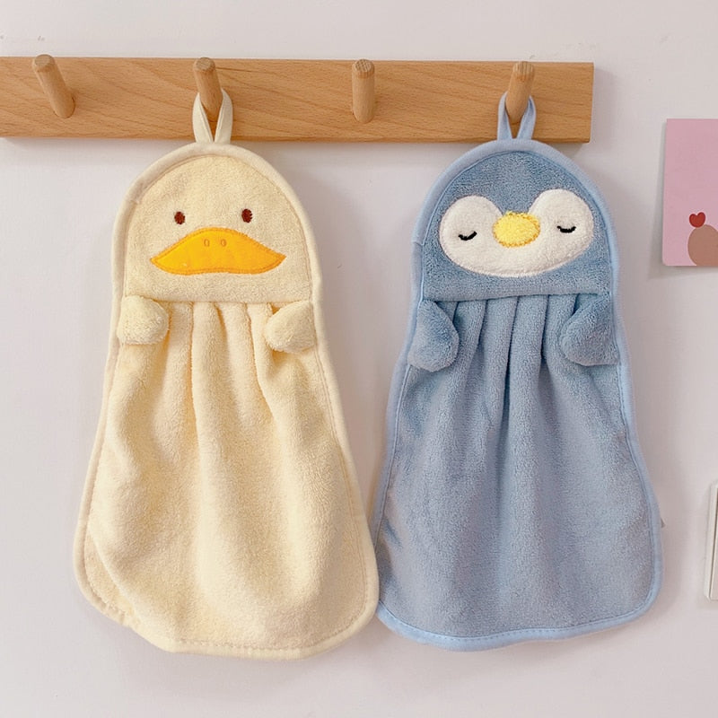 Children's Fleece  Hanging Hand Towels.