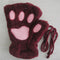 Winter Faux Fur Plush Warm Half Finger Mittens/Gloves.