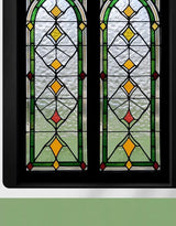 Electrostatic Vintage Stained Glass Window Sticker
