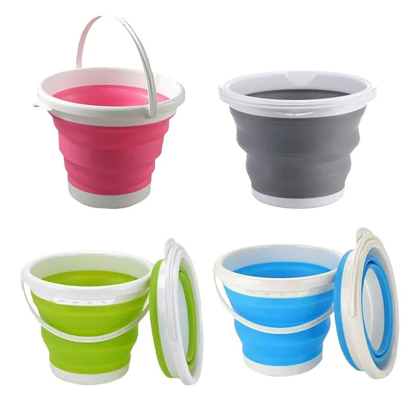 3L Collapsible Bucket For Camping Household Cleaning Or Auto Washing