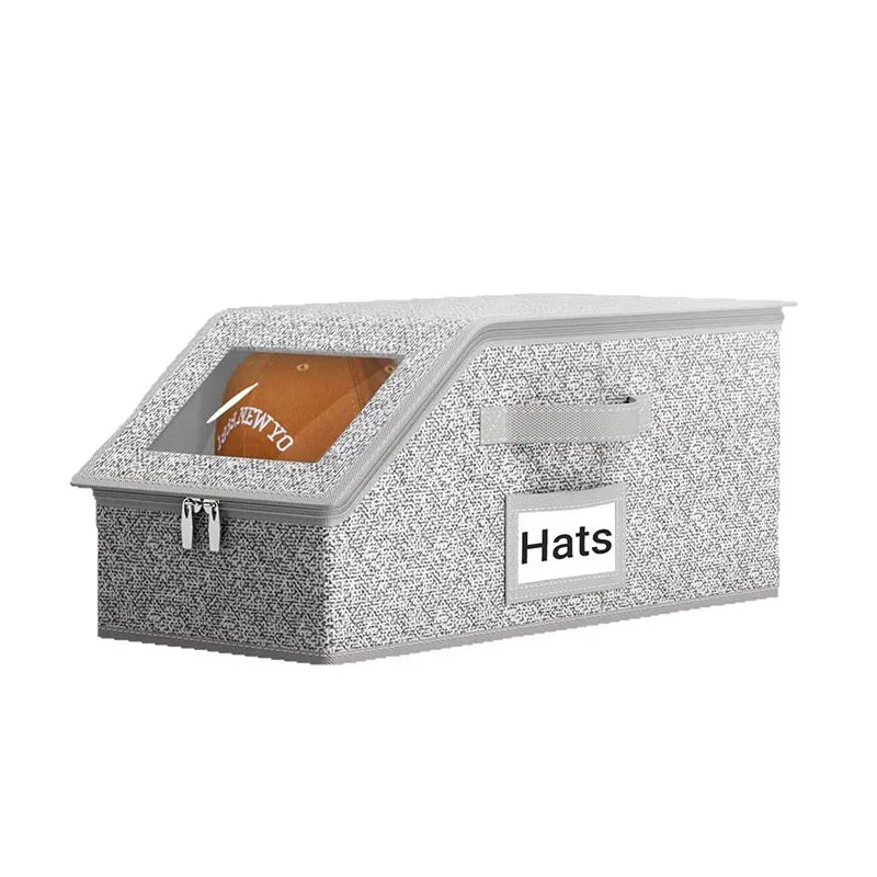 Dustproof Hat Organizer With Lid
