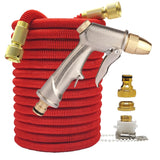 High Pressure Expandable PVC Garden Water Hose with Double Metal Connector.