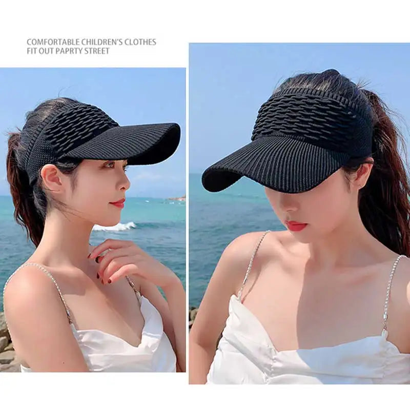 Elastic Fabric Sports Sun Cap