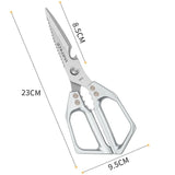 1pc Heavy-Duty Stainless Steel Multi-Purpose Kitchen Shears Scissors