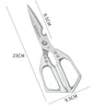 1pc Heavy-Duty Stainless Steel Multi-Purpose Kitchen Shears Scissors