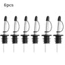 Stainless Steel Pour Spouts with Rubber Caps For Wine Or Oil Bottles