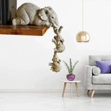 3 Pcs/set Resin Mini Elephant Figurines