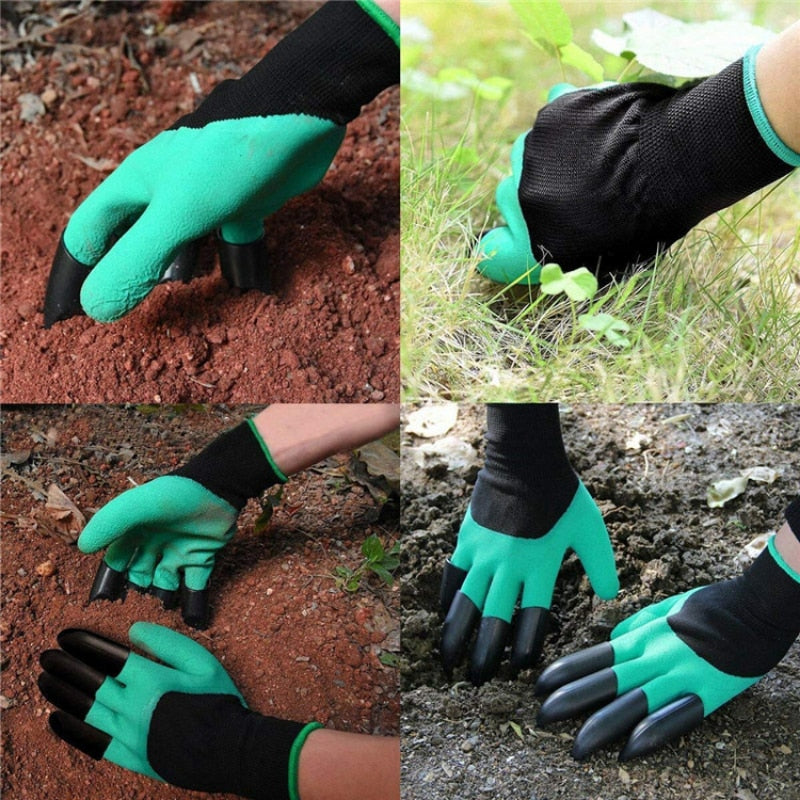 Digging Gloves with Claws For Planting and Weeding Gardens.