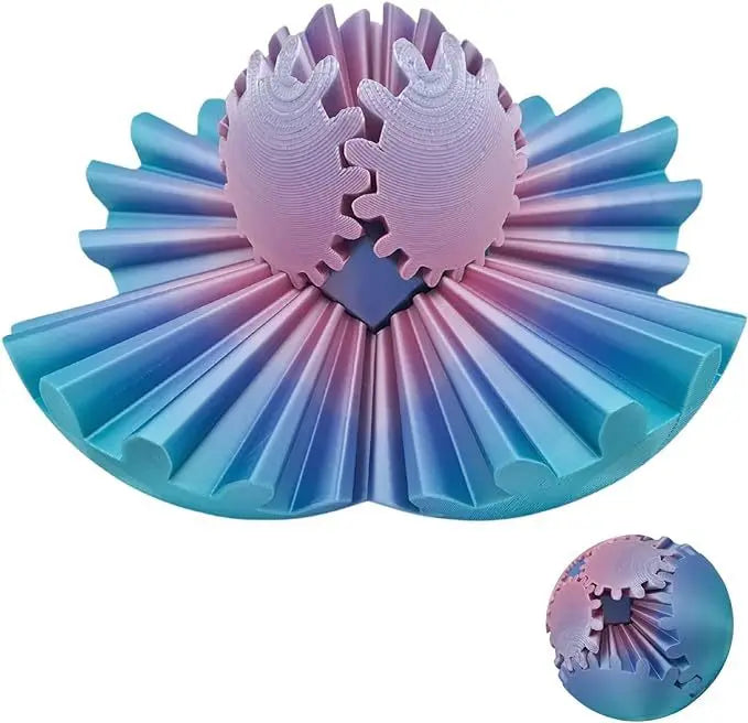 3D Printed Cube Fidget Spin Ball For Relaxing Due To Stress and Anxiety