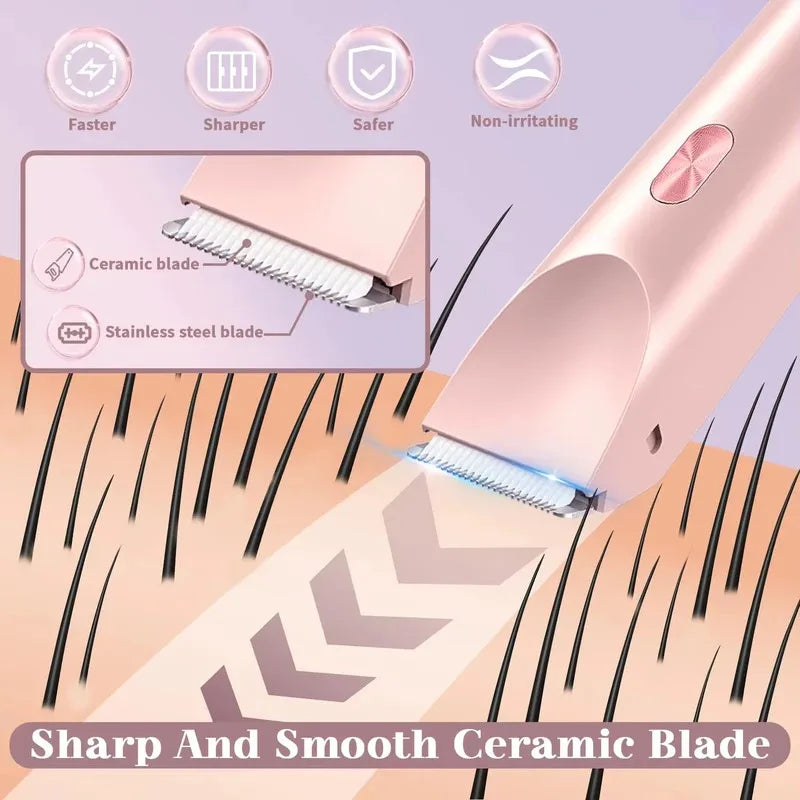 Women's Waterproof Rechargeable Mini Electric Shaver