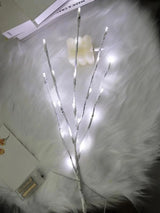 1 PC Battery Operated 20 LED  White Birch Branch Lights