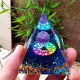 6CM Orgonite Pyramid Natural Healing/Meditation Crystals.