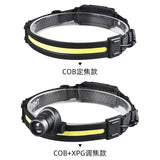 1000 Lumens Led  Built in Battery Head Lamp With Modes XPG+COB Sensor.